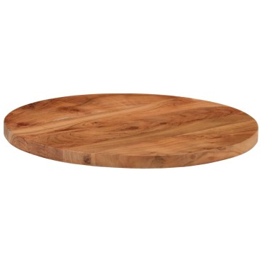 vidaXL Επιφάνεια Τραπεζιού Στρογγυλή 50x2,5cm Μασίφ Ξύλο Ακακίας 1 τεμ.