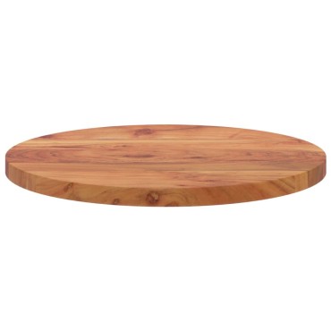 vidaXL Επιφάνεια Τραπεζιού Στρογγυλή 50x2,5cm Μασίφ Ξύλο Ακακίας 1 τεμ.
