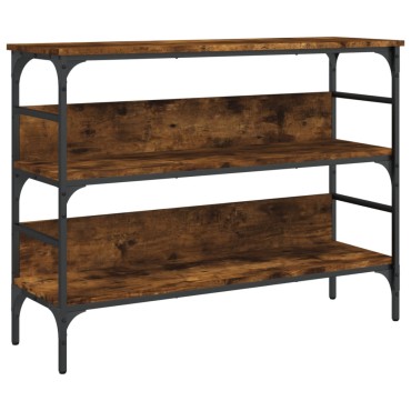 vidaXL Τραπέζι Κονσόλα Καπνιστή Δρυς 100x32x75cm Επεξεργασμένο Ξύλο 1 τεμ.