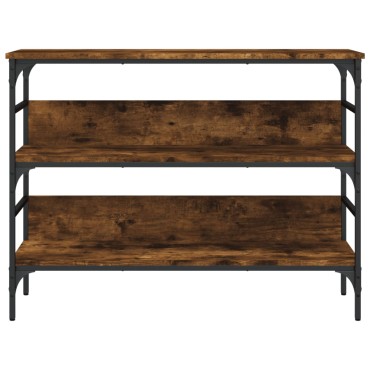 vidaXL Τραπέζι Κονσόλα Καπνιστή Δρυς 100x32x75cm Επεξεργασμένο Ξύλο 1 τεμ.