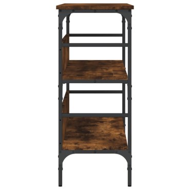 vidaXL Τραπέζι Κονσόλα Καπνιστή Δρυς 100x32x75cm Επεξεργασμένο Ξύλο 1 τεμ.