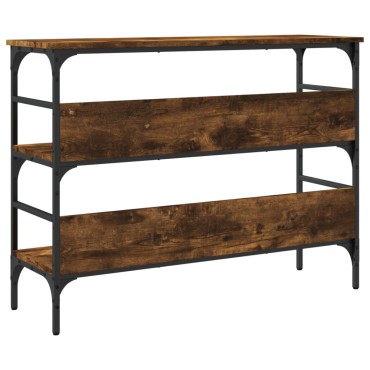 vidaXL Τραπέζι Κονσόλα Καπνιστή Δρυς 100x32x75cm Επεξεργασμένο Ξύλο 1 τεμ.