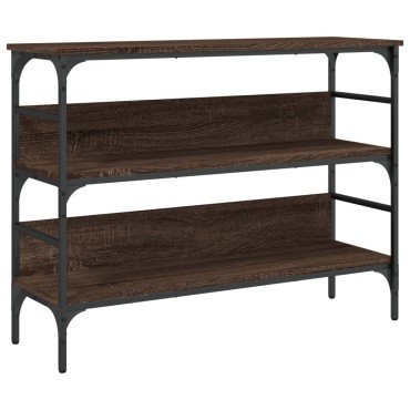 vidaXL Τραπέζι Κονσόλα Καφέ Δρυς 100x32x75cm Επεξεργασμένο Ξύλο 1 τεμ.