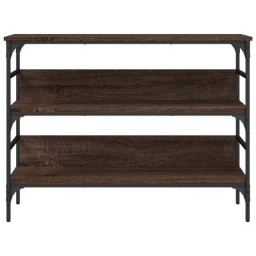 vidaXL Τραπέζι Κονσόλα Καφέ Δρυς 100x32x75cm Επεξεργασμένο Ξύλο 1 τεμ.