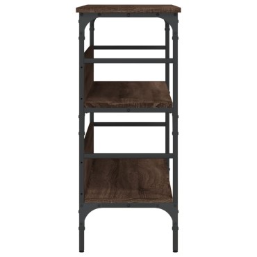 vidaXL Τραπέζι Κονσόλα Καφέ Δρυς 100x32x75cm Επεξεργασμένο Ξύλο 1 τεμ.