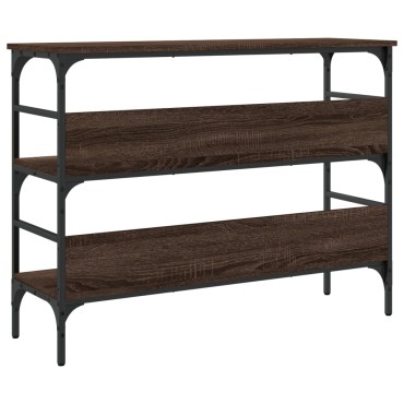 vidaXL Τραπέζι Κονσόλα Καφέ Δρυς 100x32x75cm Επεξεργασμένο Ξύλο 1 τεμ.