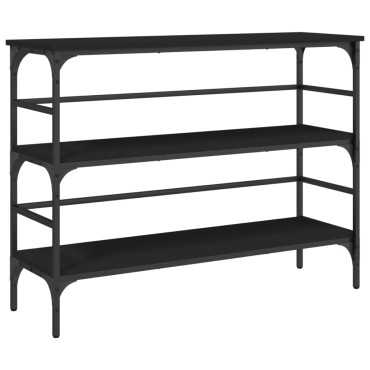 vidaXL Τραπέζι Κονσόλα Μαύρο 100x32x75cm Επεξεργασμένο Ξύλο 1 τεμ.