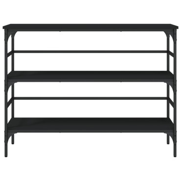 vidaXL Τραπέζι Κονσόλα Μαύρο 100x32x75cm Επεξεργασμένο Ξύλο 1 τεμ.