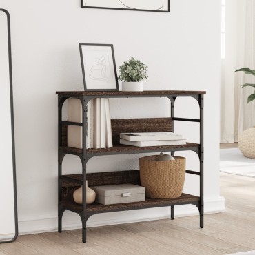 vidaXL Τραπέζι Κονσόλα Καφέ Δρυς 75x32x75cm Επεξεργασμένο Ξύλο 1 τεμ.