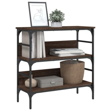 vidaXL Τραπέζι Κονσόλα Καφέ Δρυς 75x32x75cm Επεξεργασμένο Ξύλο 1 τεμ.
