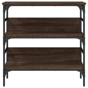 vidaXL Τραπέζι Κονσόλα Καφέ Δρυς 75x32x75cm Επεξεργασμένο Ξύλο 1 τεμ.