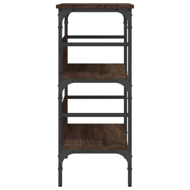 vidaXL Τραπέζι Κονσόλα Καφέ Δρυς 75x32x75cm Επεξεργασμένο Ξύλο 1 τεμ.