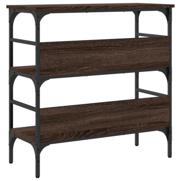 vidaXL Τραπέζι Κονσόλα Καφέ Δρυς 75x32x75cm Επεξεργασμένο Ξύλο 1 τεμ.