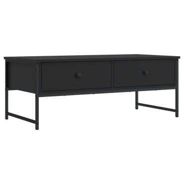 vidaXL Τραπεζάκι Σαλονιού Μαύρο 101x49x39,5cm από Επεξεργ. Ξύλο 1 τεμ.