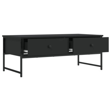 vidaXL Τραπεζάκι Σαλονιού Μαύρο 101x49x39,5cm από Επεξεργ. Ξύλο 1 τεμ.