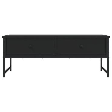 vidaXL Τραπεζάκι Σαλονιού Μαύρο 101x49x39,5cm από Επεξεργ. Ξύλο 1 τεμ.