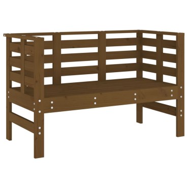 vidaXL Πάγκος Κήπου Μελί 111,5x53x71cm από Μασίφ Ξύλο Πεύκου