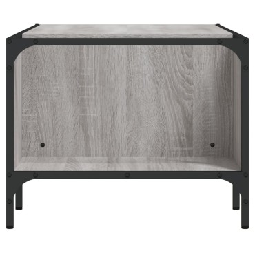 vidaXL Τραπεζάκι Σαλονιού με Ράφι Γκρι Sonoma 100x51x40cm Επεξ. Ξύλο 1 τεμ.