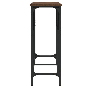 vidaXL Τραπέζι Κονσόλα Καφέ Δρυς 140x29x75cm Επεξεργασμένο Ξύλο 1 τεμ.