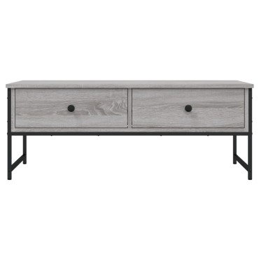 vidaXL Τραπεζάκι Σαλονιού Γκρι Sonoma 101x49x39,5cm Επεξεργ. Ξύλο 1 τεμ.