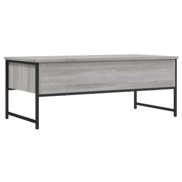 vidaXL Τραπεζάκι Σαλονιού Γκρι Sonoma 101x49x39,5cm Επεξεργ. Ξύλο 1 τεμ.