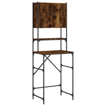 vidaXL Ντουλάπι Πλυντηρίου Καπνιστή Δρυς 68x48,5x194 εκ.