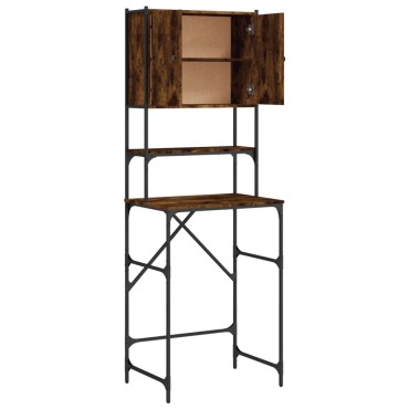 vidaXL Ντουλάπι Πλυντηρίου Καπνιστή Δρυς 68x48,5x194 εκ.