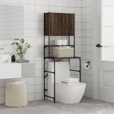 vidaXL Ντουλάπι Πλυντηρίου Καφέ δρυς 68x48,5x194 εκ.