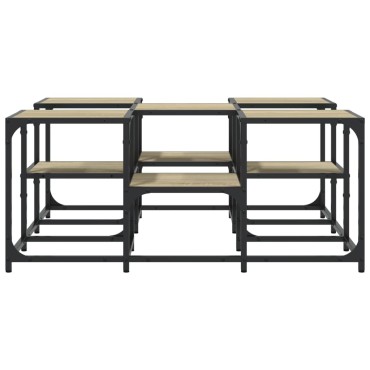 vidaXL Τραπεζάκι Σαλονιού Sonoma Δρυς 91x91x40cm Επεξεργασμένο Ξύλο 1 τεμ.