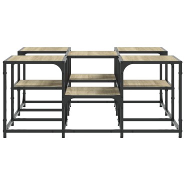 vidaXL Τραπεζάκι Σαλονιού Sonoma Δρυς 91x91x40cm Επεξεργασμένο Ξύλο 1 τεμ.