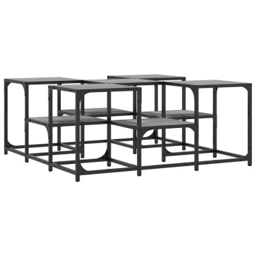 vidaXL Τραπεζάκι Σαλονιού Γκρι Sonoma 91x91x40cm Επεξεργασμένο Ξύλο 1 τεμ.