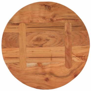 vidaXL Επιφάνεια Τραπεζιού Στρογγυλή 40x3,8cm Μασίφ Ξύλο Ακακίας 1 τεμ.