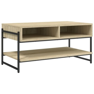 vidaXL Τραπεζάκι Σαλονιού Sonoma Δρυς 90x50x45cm Επεξεργασμένο Ξύλο 1 τεμ.