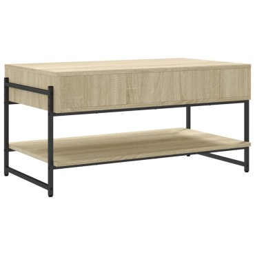 vidaXL Τραπεζάκι Σαλονιού Sonoma Δρυς 90x50x45cm Επεξεργασμένο Ξύλο 1 τεμ.