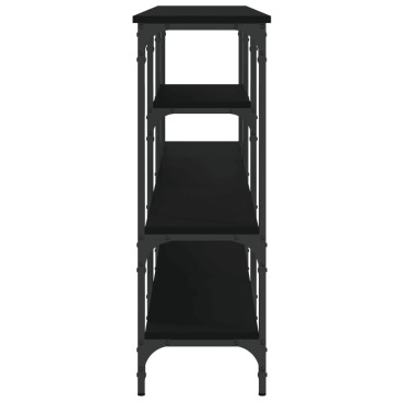 vidaXL Τραπέζι Κονσόλα Μαύρο 160x29x80cm Επεξεργασμένο Ξύλο 1 τεμ.