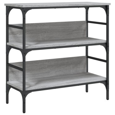 vidaXL Τραπέζι Κονσόλα Γκρι Sonoma 75x32x75cm Επεξεργασμένο Ξύλο 1 τεμ.
