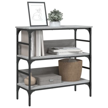 vidaXL Τραπέζι Κονσόλα Γκρι Sonoma 75x32x75cm Επεξεργασμένο Ξύλο 1 τεμ.