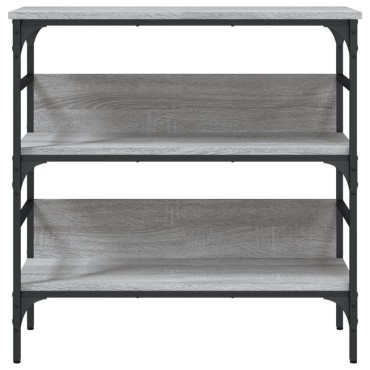 vidaXL Τραπέζι Κονσόλα Γκρι Sonoma 75x32x75cm Επεξεργασμένο Ξύλο 1 τεμ.