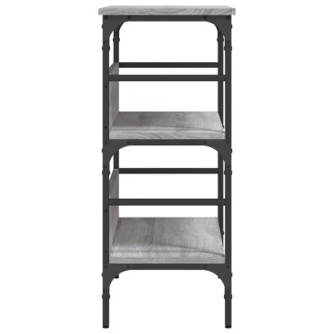 vidaXL Τραπέζι Κονσόλα Γκρι Sonoma 75x32x75cm Επεξεργασμένο Ξύλο 1 τεμ.
