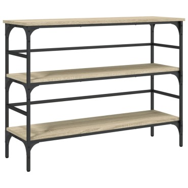 vidaXL Τραπέζι Κονσόλα Sonoma Δρυς 100x32x75cm Επεξεργασμένο Ξύλο 1 τεμ.