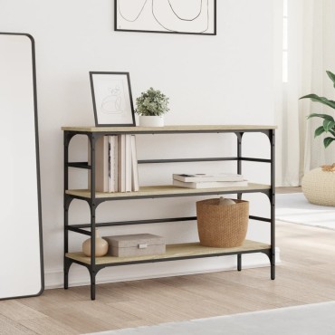 vidaXL Τραπέζι Κονσόλα Sonoma Δρυς 100x32x75cm Επεξεργασμένο Ξύλο 1 τεμ.