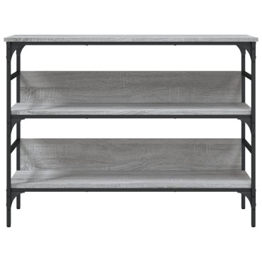 vidaXL Τραπέζι Κονσόλα Γκρι Sonoma 100x32x75cm Επεξεργασμένο Ξύλο 1 τεμ.