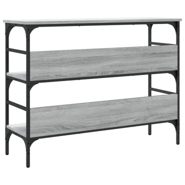 vidaXL Τραπέζι Κονσόλα Γκρι Sonoma 100x32x75cm Επεξεργασμένο Ξύλο 1 τεμ.