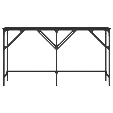 vidaXL Τραπέζι Κονσόλα Μαύρο 140x29x75cm από Επεξεργασμένο Ξύλο 1 τεμ.