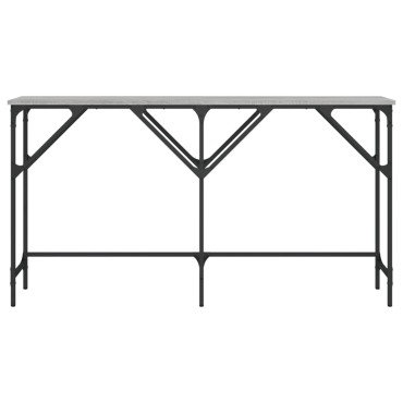 vidaXL Τραπέζι Κονσόλα Γκρι Sonoma 140x29x75cm Επεξεργ. Ξύλο 1 τεμ.
