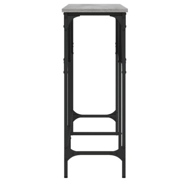 vidaXL Τραπέζι Κονσόλα Γκρι Sonoma 140x29x75cm Επεξεργ. Ξύλο 1 τεμ.