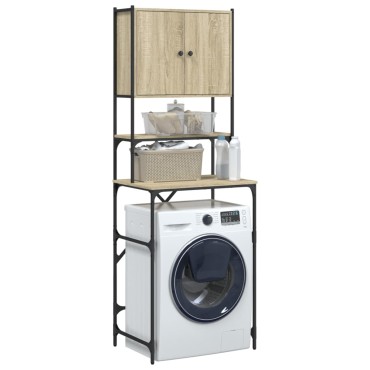 vidaXL Ντουλάπι Πλυντηρίου Sonoma Δρυς 68x48,5x194 εκ.