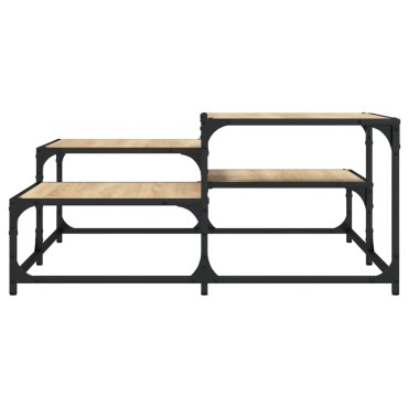 vidaXL Τραπεζάκι Σαλονιού Sonoma Δρυς 87,5x87,5x40cm Επεξεργ. Ξύλο 1 τεμ.