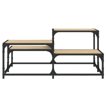 vidaXL Τραπεζάκι Σαλονιού Sonoma Δρυς 87,5x87,5x40cm Επεξεργ. Ξύλο 1 τεμ.