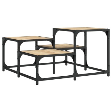 vidaXL Τραπεζάκι Σαλονιού Sonoma Δρυς 68x68x40cm Επεξεργ. Ξύλο 1 τεμ.